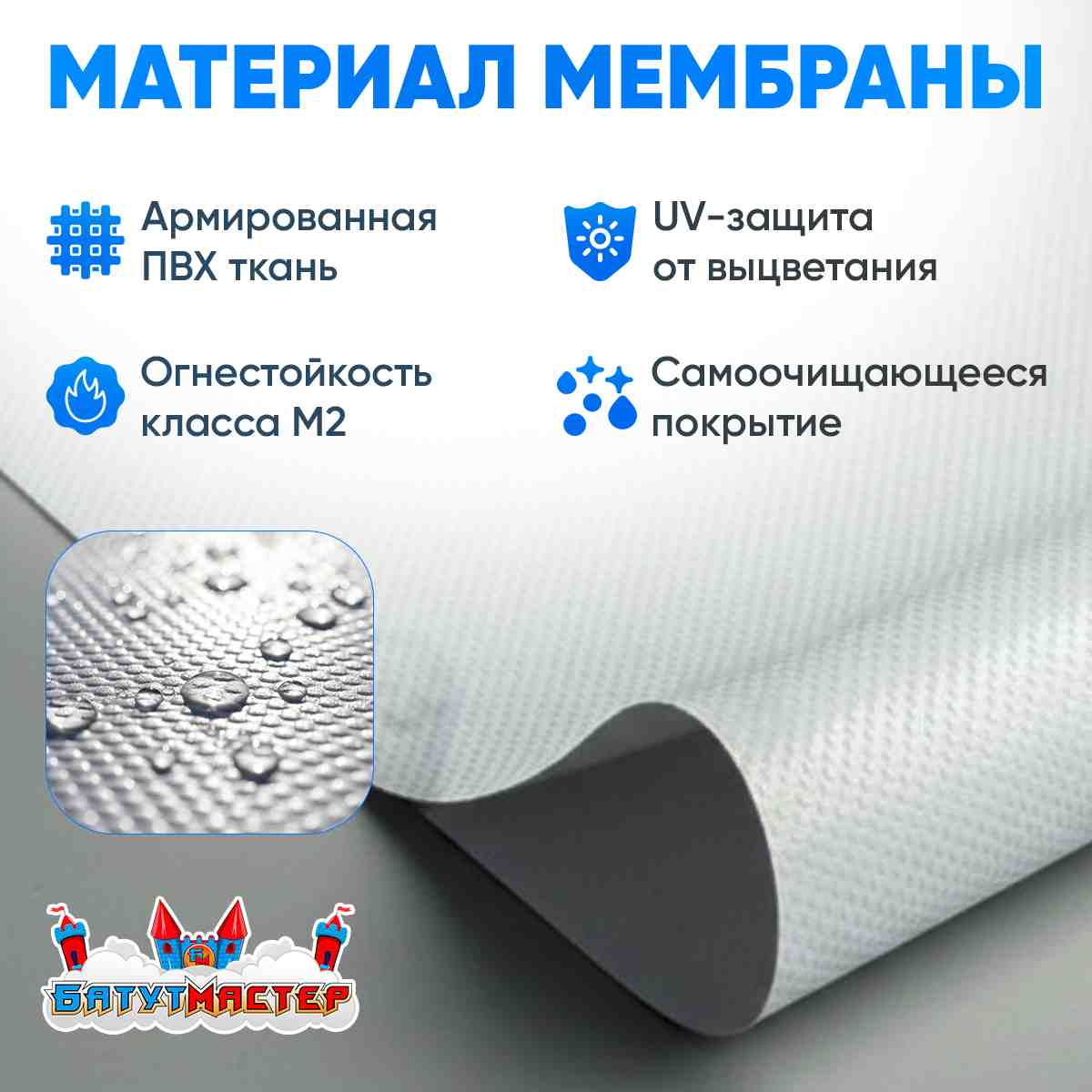 Материалы мембраны воздухоопорных сооружений