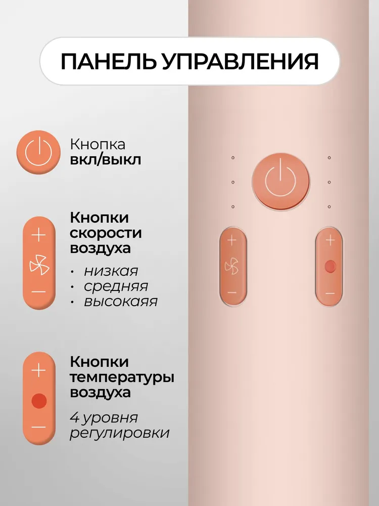 Фен для волос Beheart Hair Dryer X11 PRO (Насадок 6 шт)-описание-8.jpg