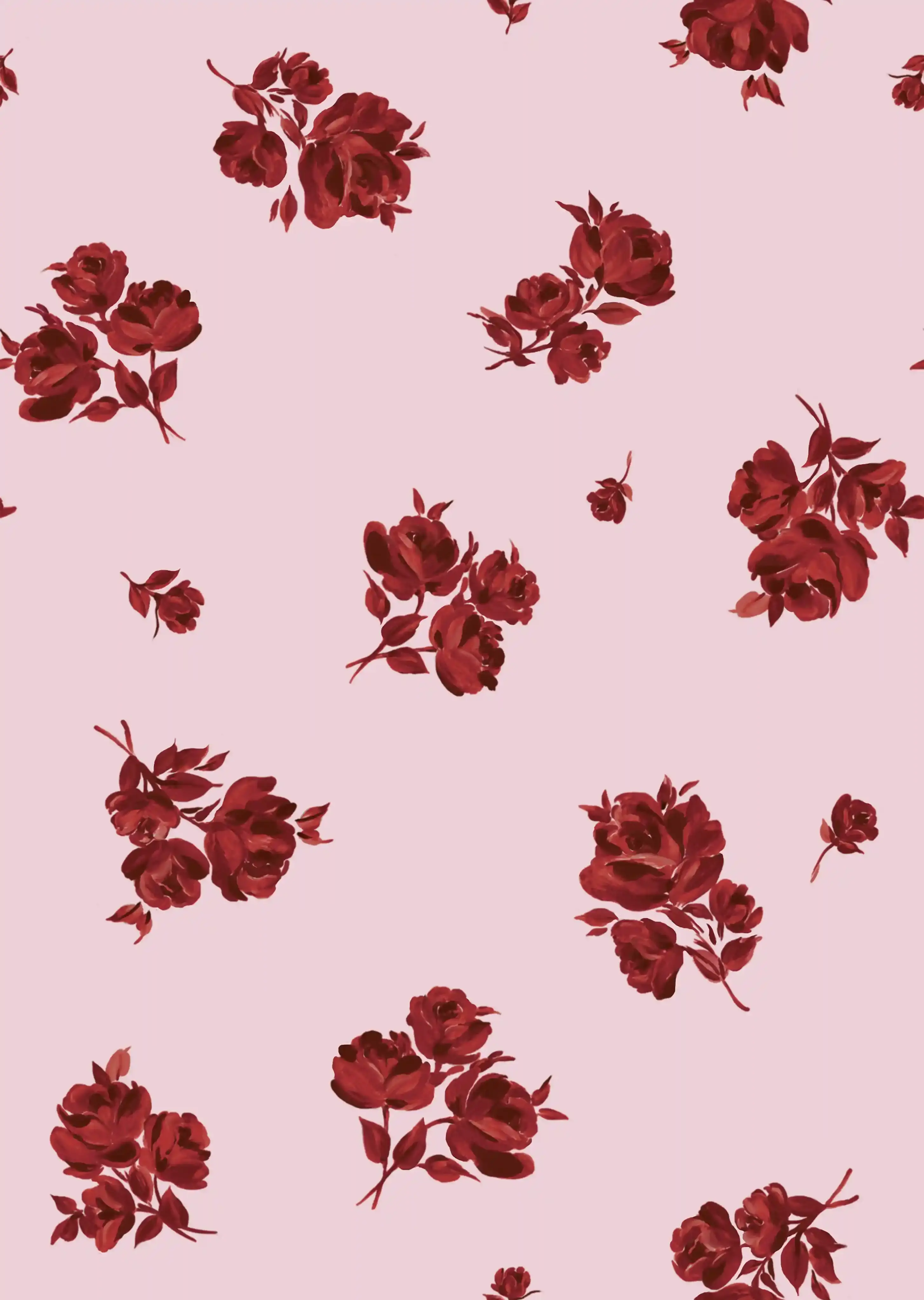 Розовый, мелкие красные цветы