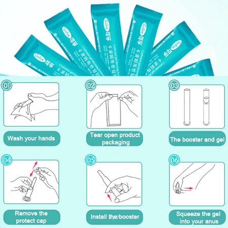 Cofoe Hemorrhoids Gel Dressing, гель при геморрое, зеленая упаковка_ использование 