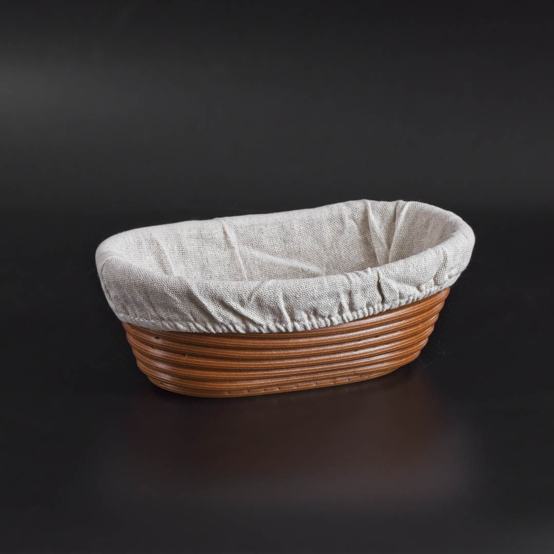 Пластиковая корзина для расстойки теста с чехлом для хлеба