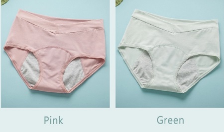 Menstrual panties Pretty Lily_Возможные цвета Розовый и зеленая Олива