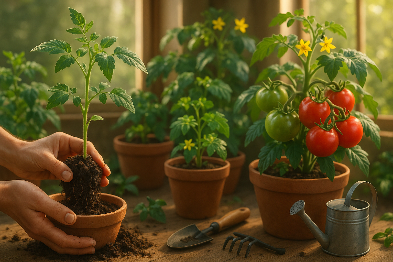 Томаты на подоконнике зимой