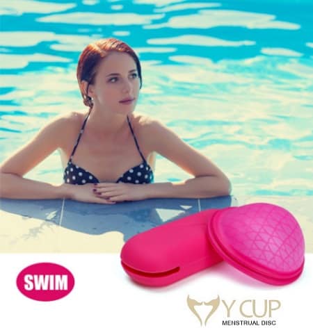 Менструальный диск Y_cup для работы, спорта и отдыха. Плавайте