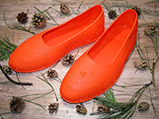 Галоши на обувь мужские оранжевые
