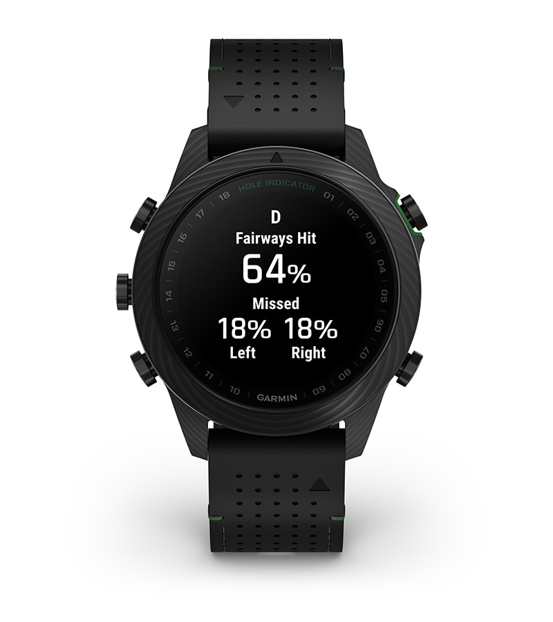 Умные часы Garmin Marq Golfer (Gen 2) - Carbon Edition: КЛУБНОЕ ОТСЛЕЖИВАНИЕ
