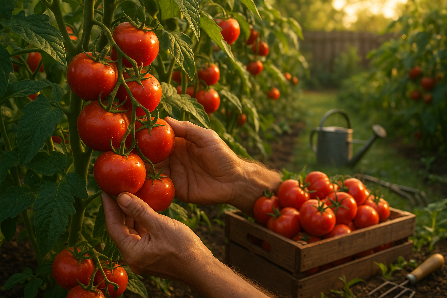 Выращивание томатов: посадка и уход в открытом и закрытом грунте