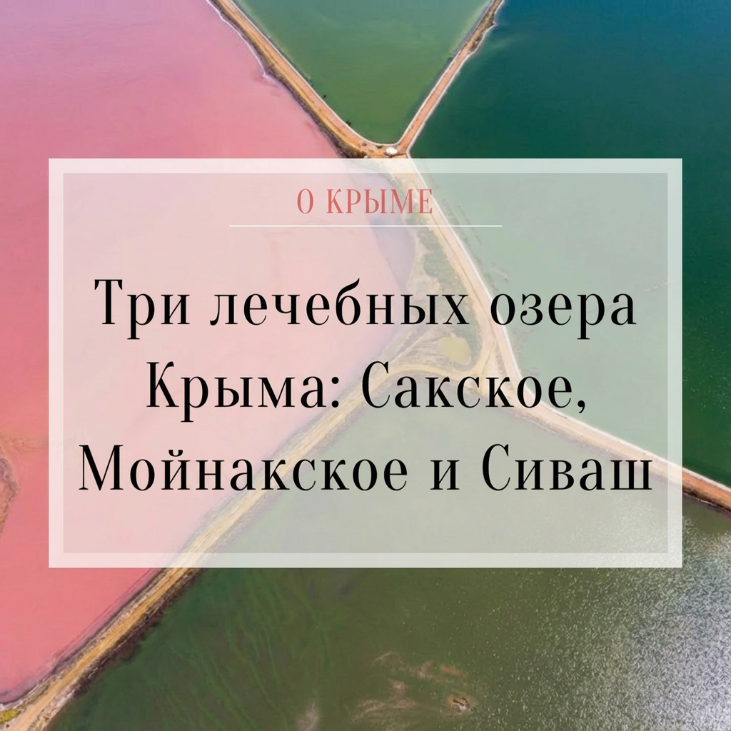 Лечебные озера Крыма