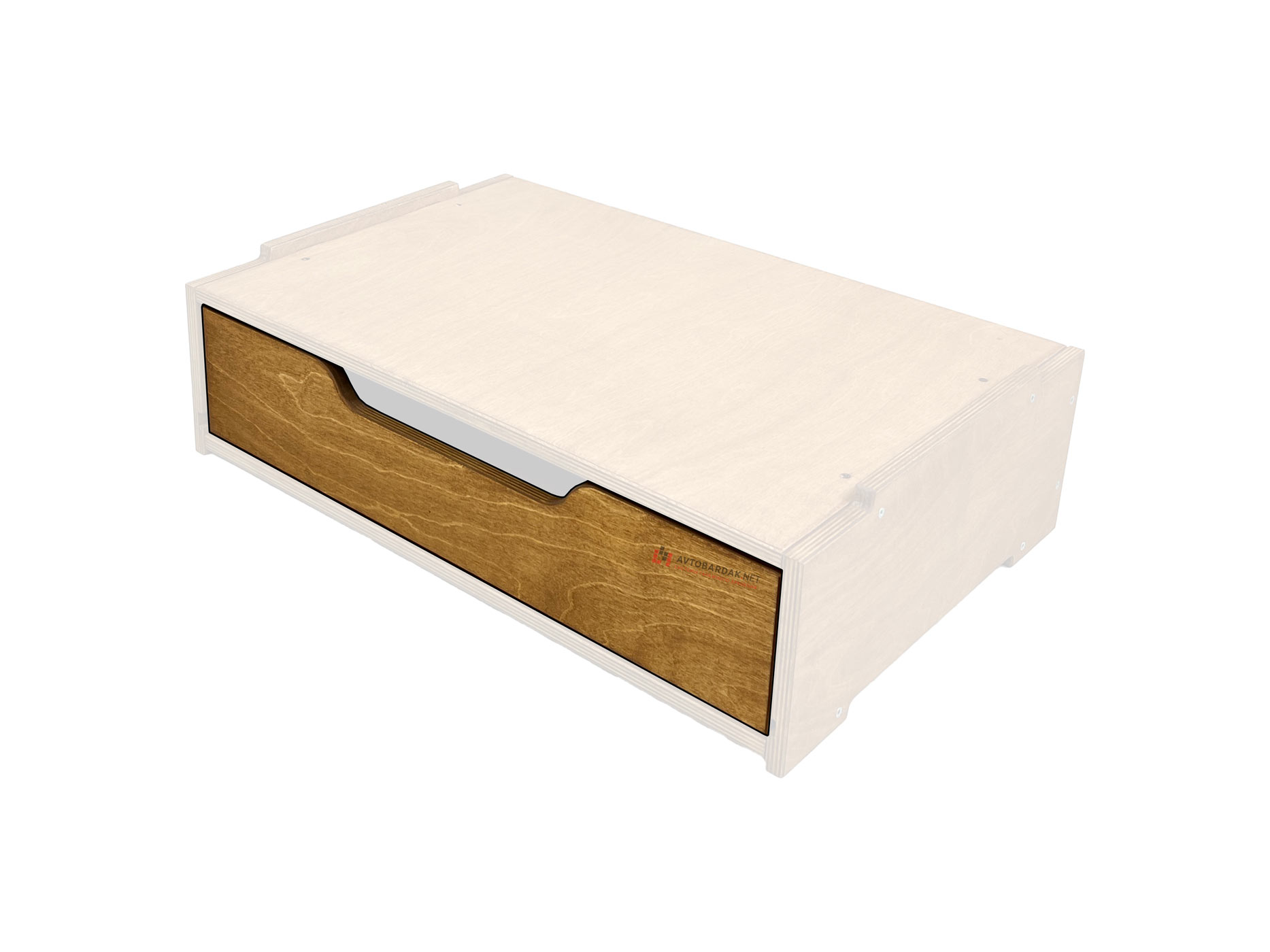 Выдвижной ящик в деревянную тумбу