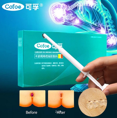 Cofoe Hemorrhoids Gel Dressing, обезбаливающий гель при геморрое,