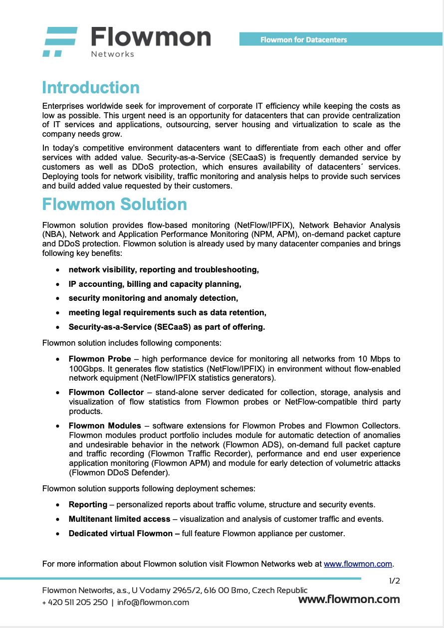 Flowmon Overview