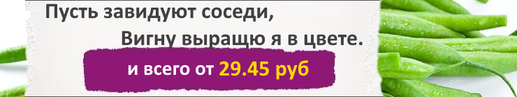 Купить семена Вигны, цена низкая, доставка почтой наложенным платежом по России, курьером по Москве - интернет-магазин АгроБум