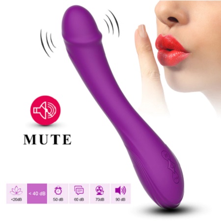Вибратор-фаллоимитатор HWOK G-spot реалистичный, тихий 