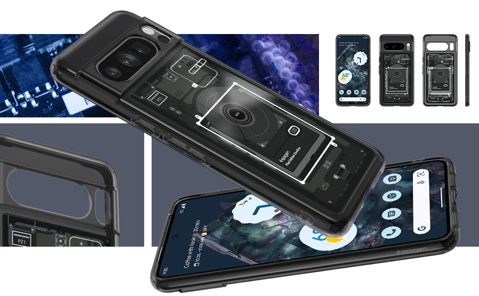 Чехол Spigen Ultra Hybrid Черный | Zero One для Google Pixel 8 Pro купить