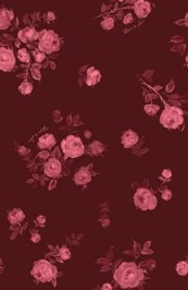Бордовый, средние розовые цветы