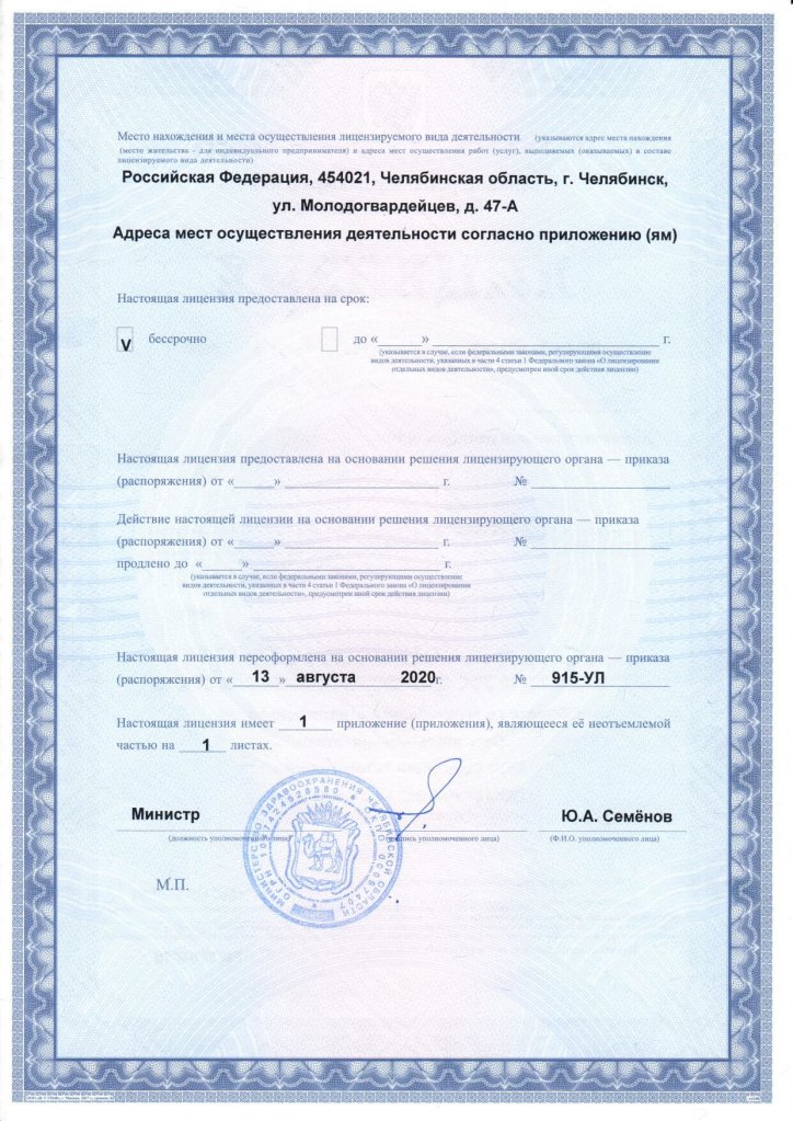 Лицензия, 2 страница