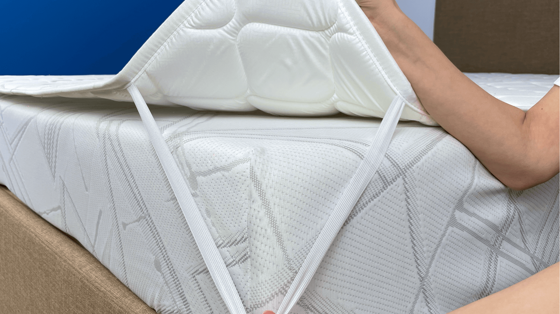 Закрепляете резинками