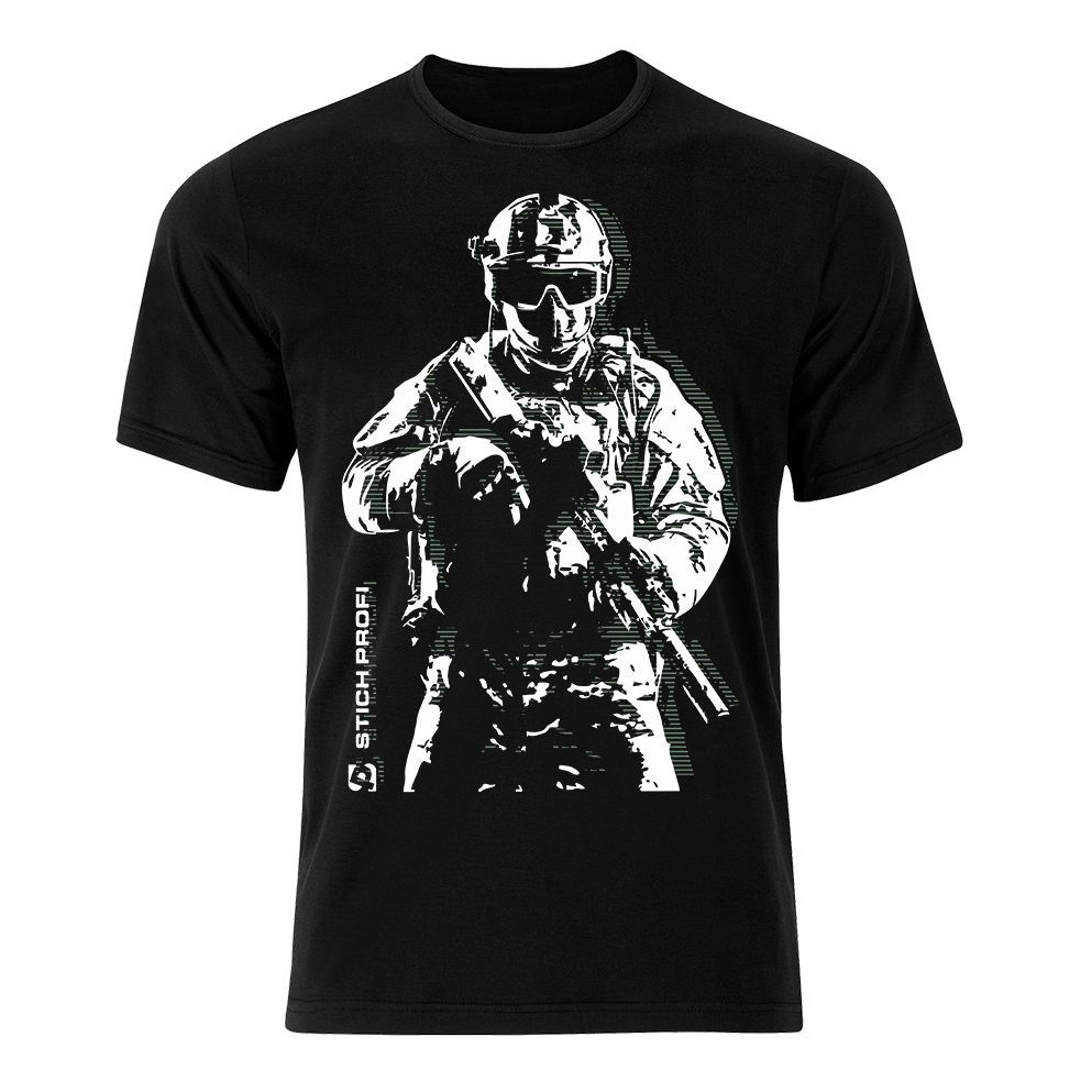 футболка с военным принтом