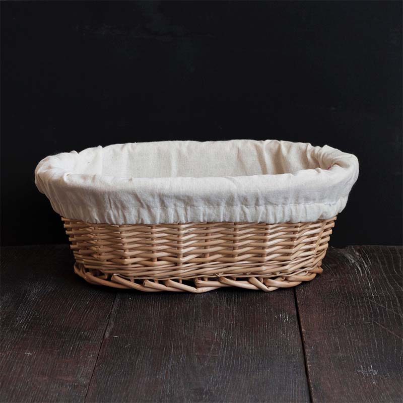 Корзина для расстойки теста с чехлом для хлеба из ивовой лозы