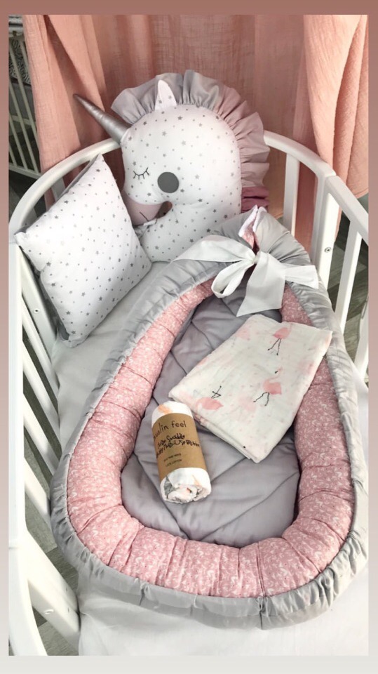 Гнездо кокон в кроватку новорожденному