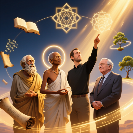 <img src="great-minds-philosophy-wisdom.jpg" alt="Greatest minds philosophy wisdom Socrates Gandhi Jobs Buffett personal transformation">