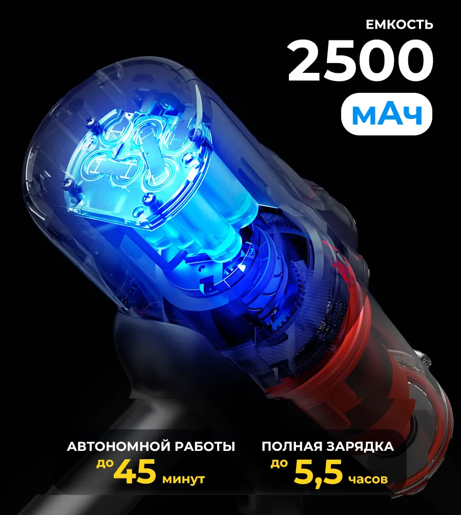 Съёмный аккумулятор пылесоса Deerma DEM-T30W