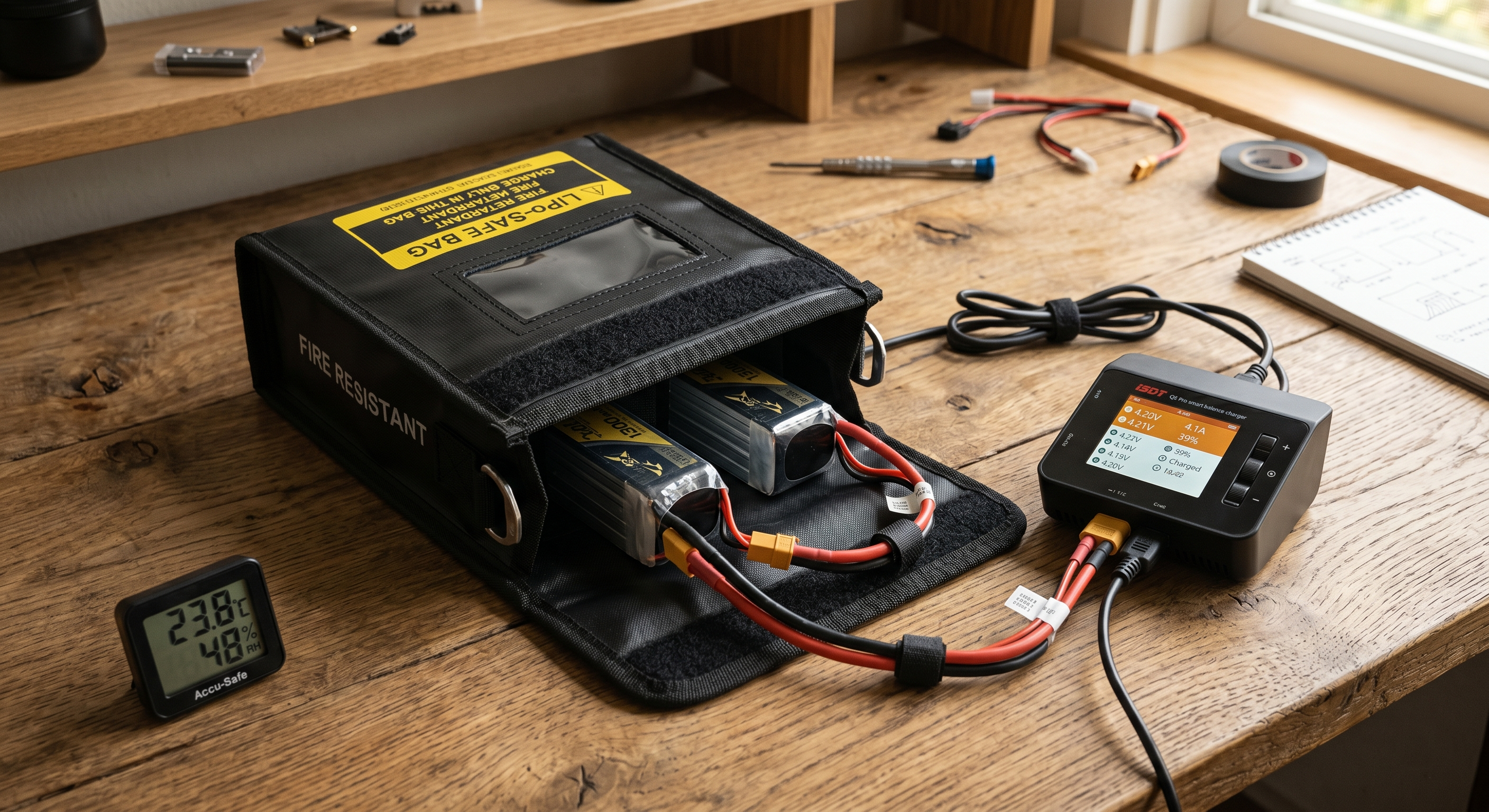 Правила хранения и зарядки LiPo аккумулятора для дрона &mdash; безопасная эксплуатация