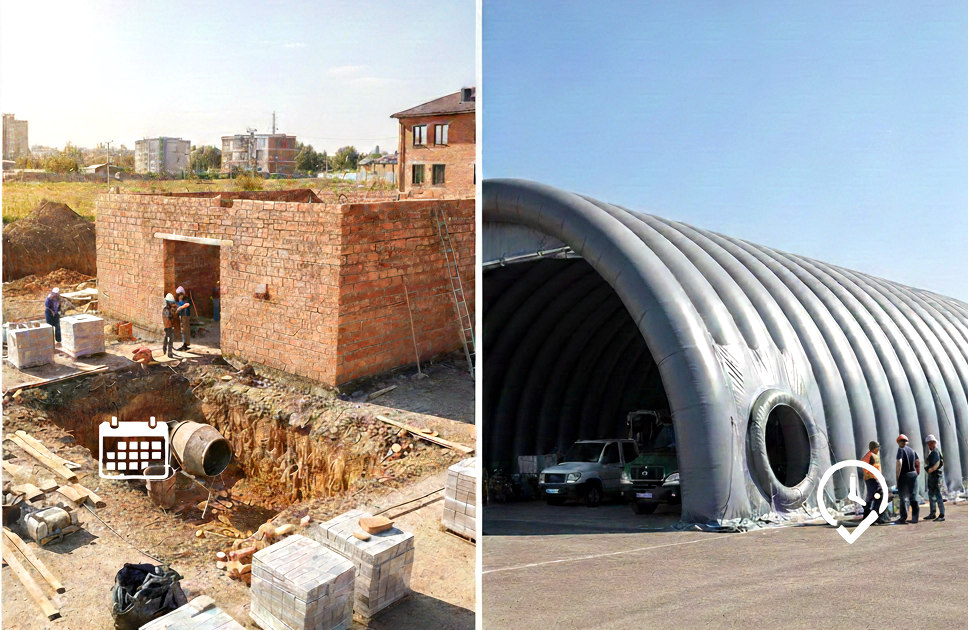 Сравнение времени установки