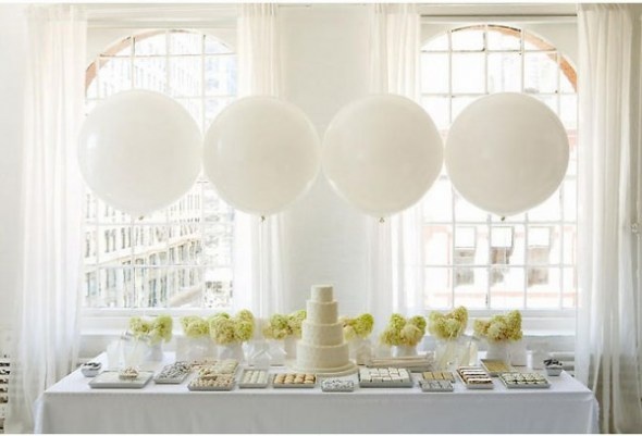 большие шары на свадьбу
