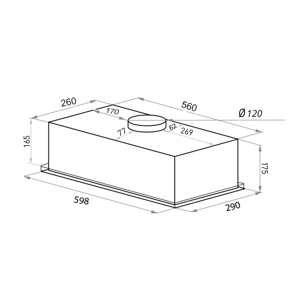 Кухонная вытяжка MAUNFELD Crosby Light C 60 черный купить в Минске