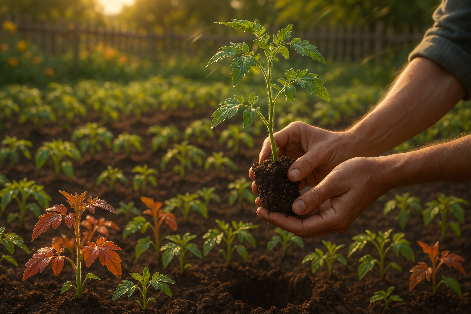 Рассада помидоров в теплице 2025