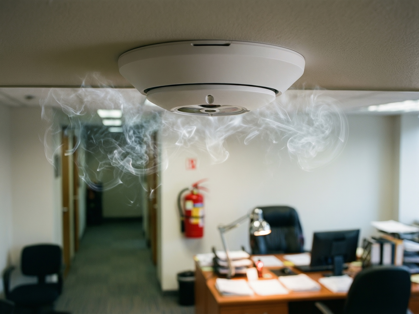 Порядок действий работников охраны (сторожевой службы) базы отдыха при получении сигналов о пожаре от систем противопожарной защиты