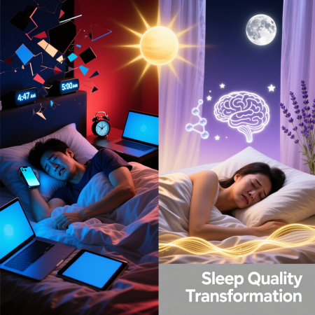 <img src="healthy-sleep-2026-restoration-techniques.jpg" alt="Healthy sleep 2026 top techniques restoration meditation yoga circadian rhythm quality">