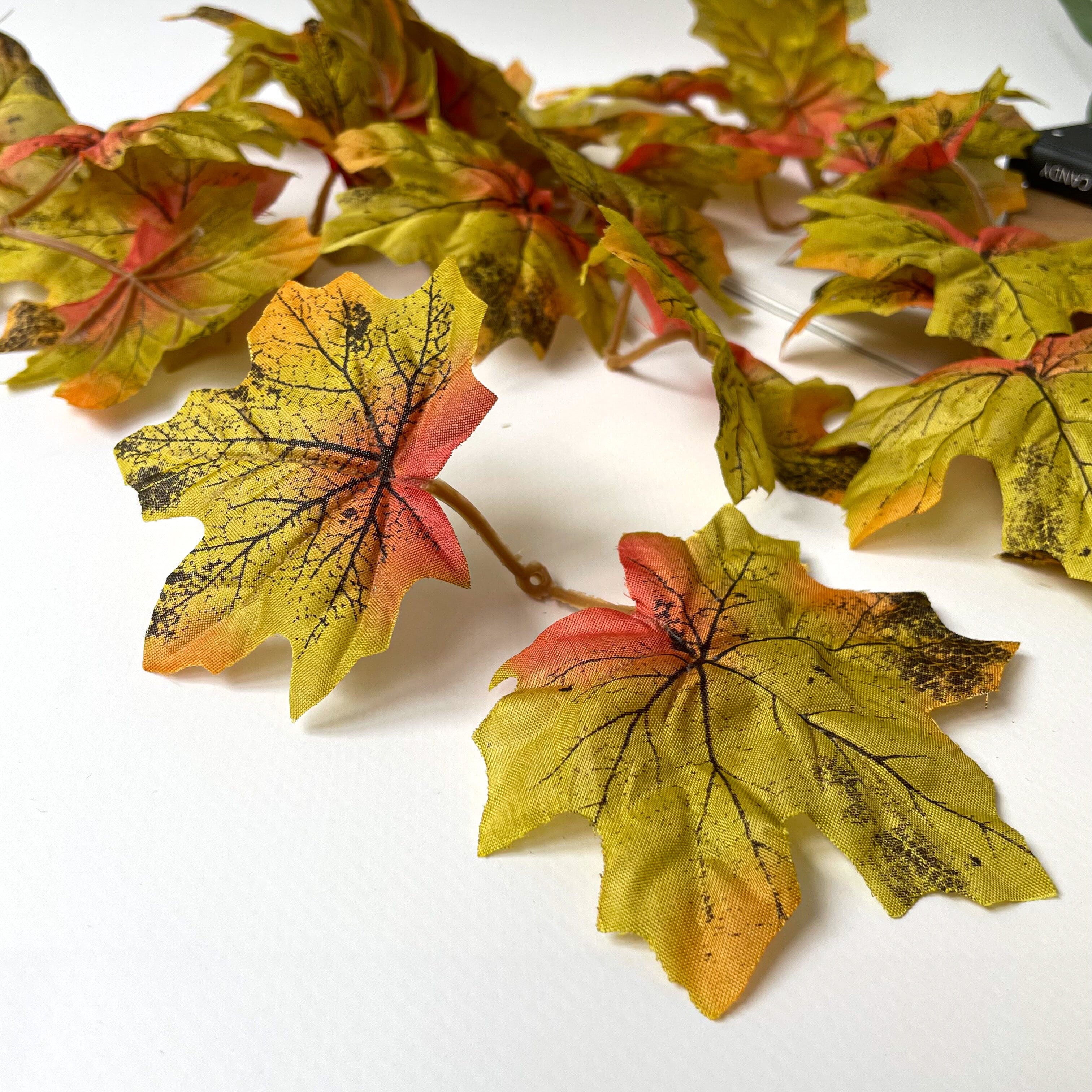 Искусственные листья для декора и скрапбукинга