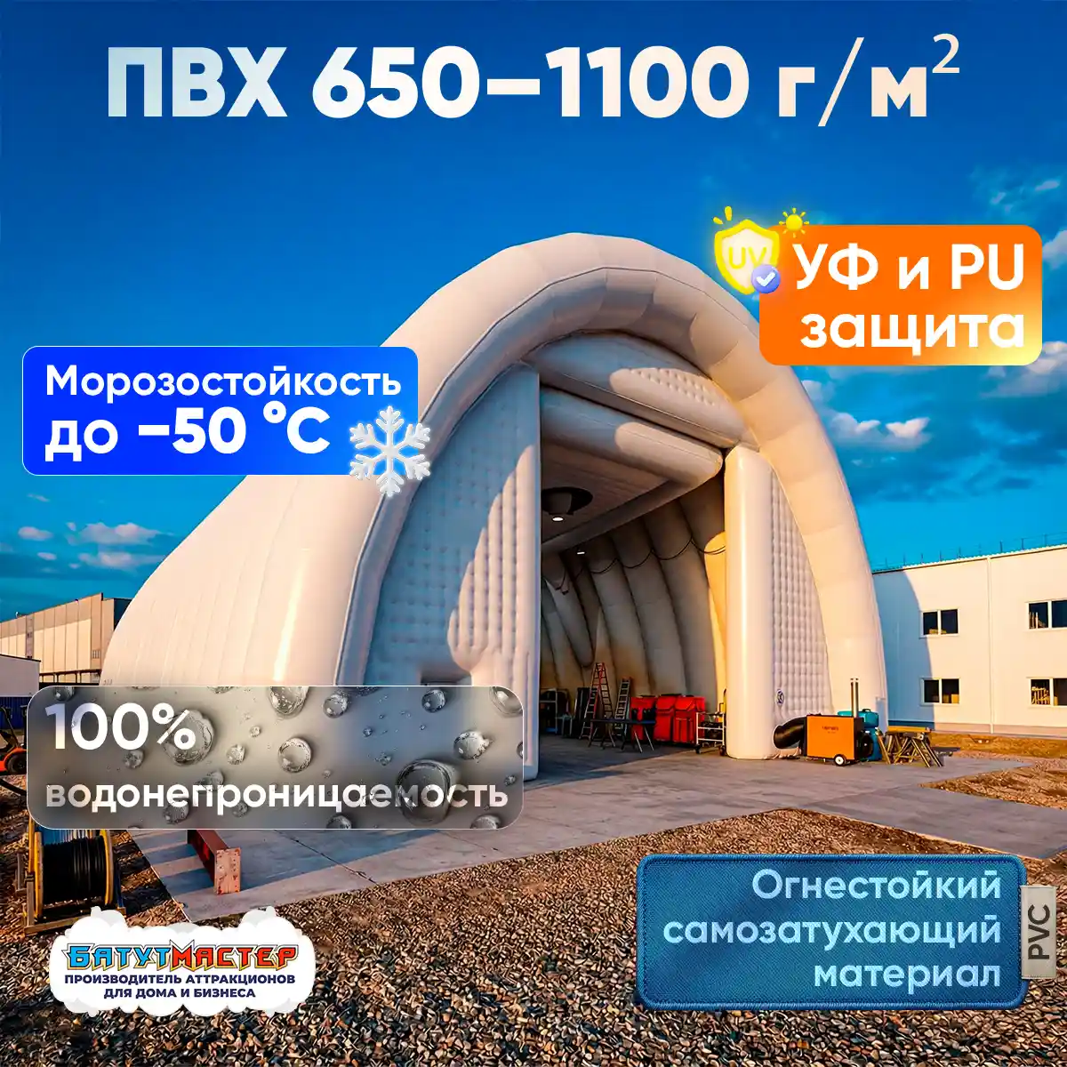 ПВХ 650–1100 г/м² морозостойкость и защита