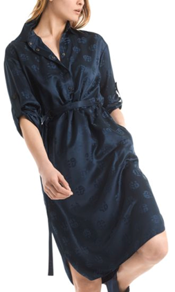 Платье ниже колена с ажурными рукавами — купить за руб в магазине Леомакс