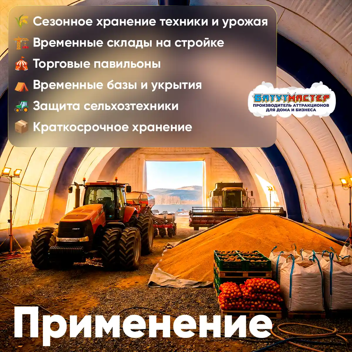 Применение ангара для хранения