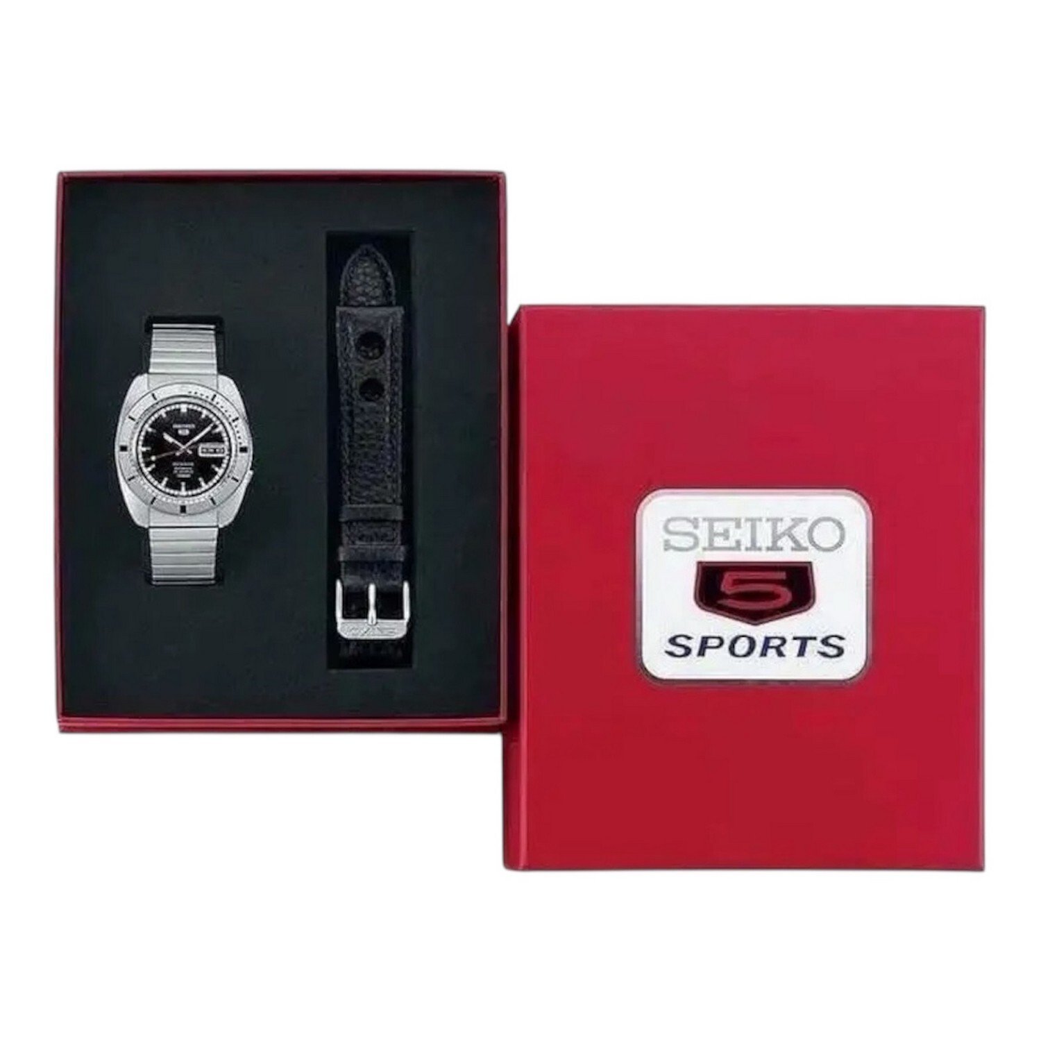 Seiko SRPL05K1 Pepper Black 1968 LE Seiko 5 Sports SRPL05K1 «Pepper Black» — 1968 Recreation LE с матовым чёрным циферблатом