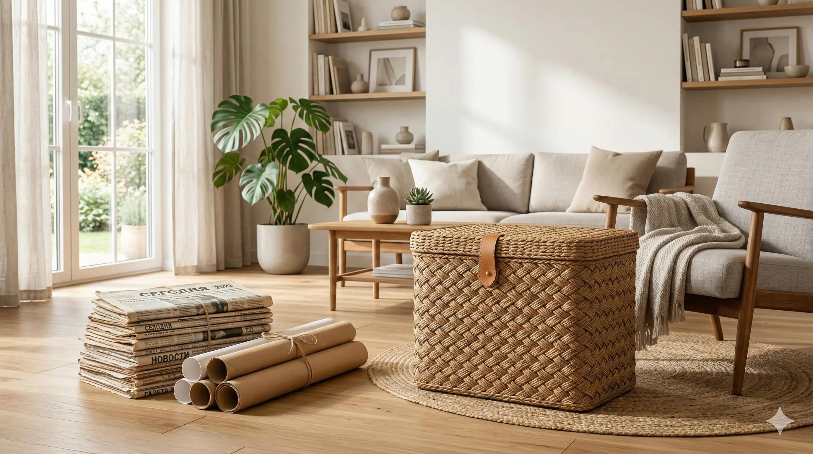 Бумажная лоза в современном интерьере