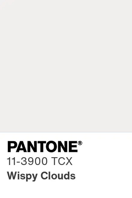 PANTONE 11-3900 TCX Wispy Clouds — Нежные облака