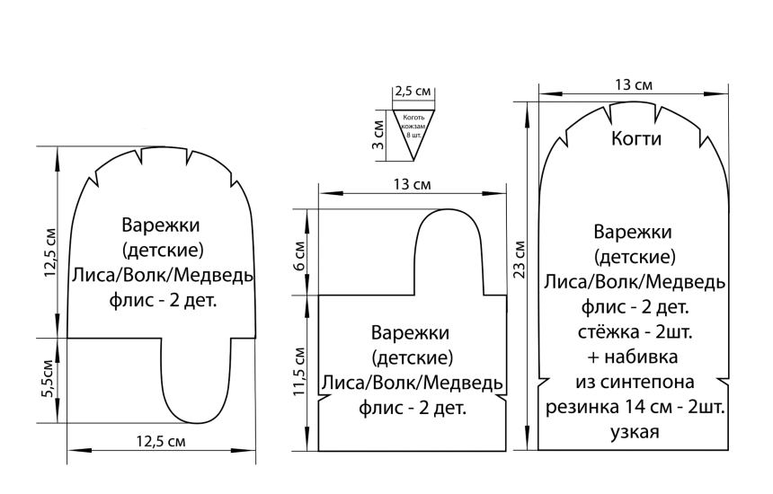 Wolka от Екатерины Волковой - варианты выкроек