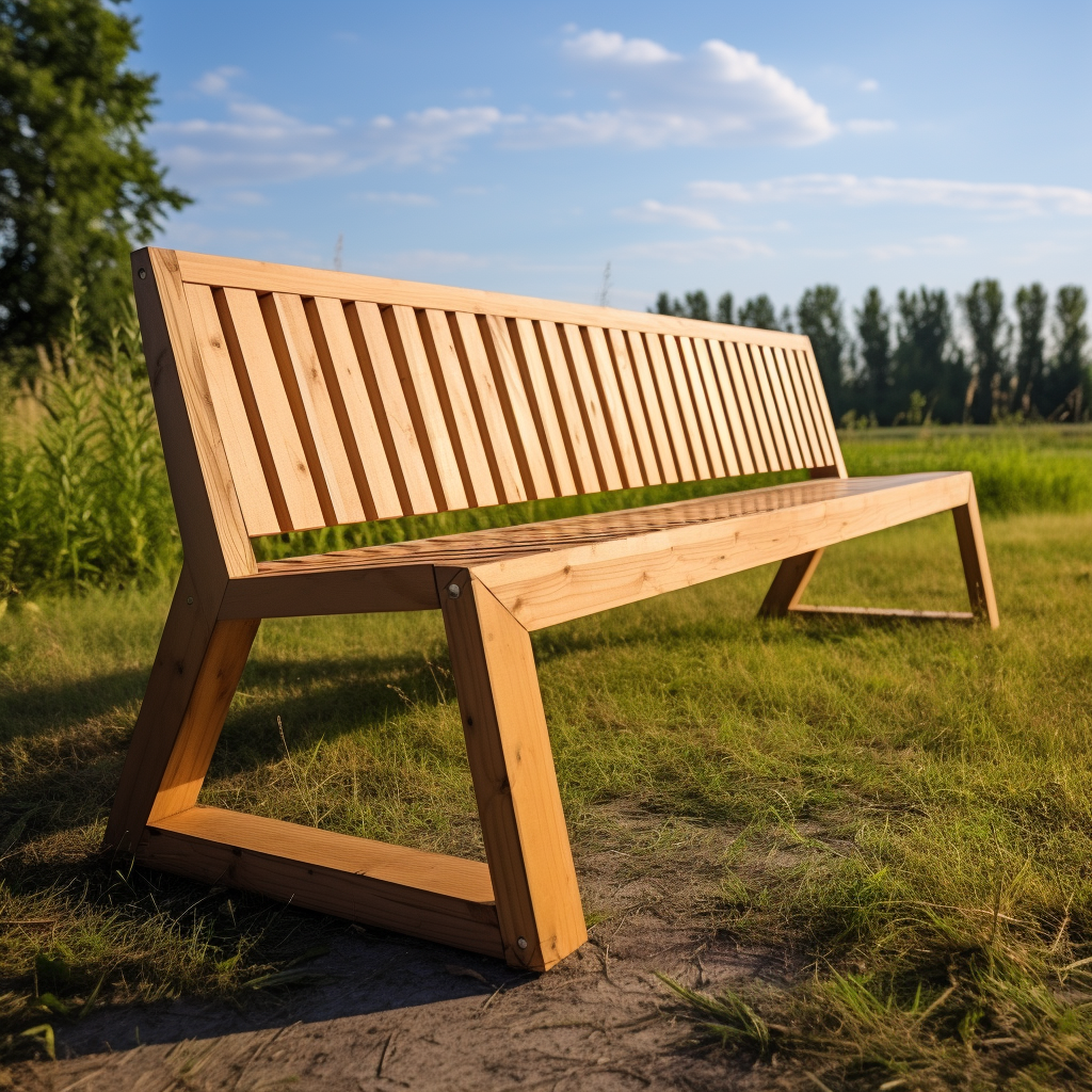 Деревянные скамейки для сада и дачи купить в Москве