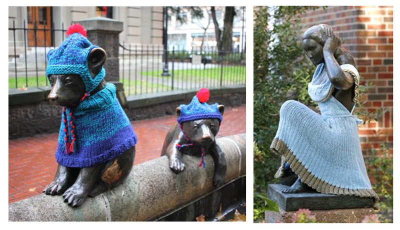 УЛИЧНОЕ ВЯЗАНИЕ ЯРНБОМБИНГ (YARN BOMBING)