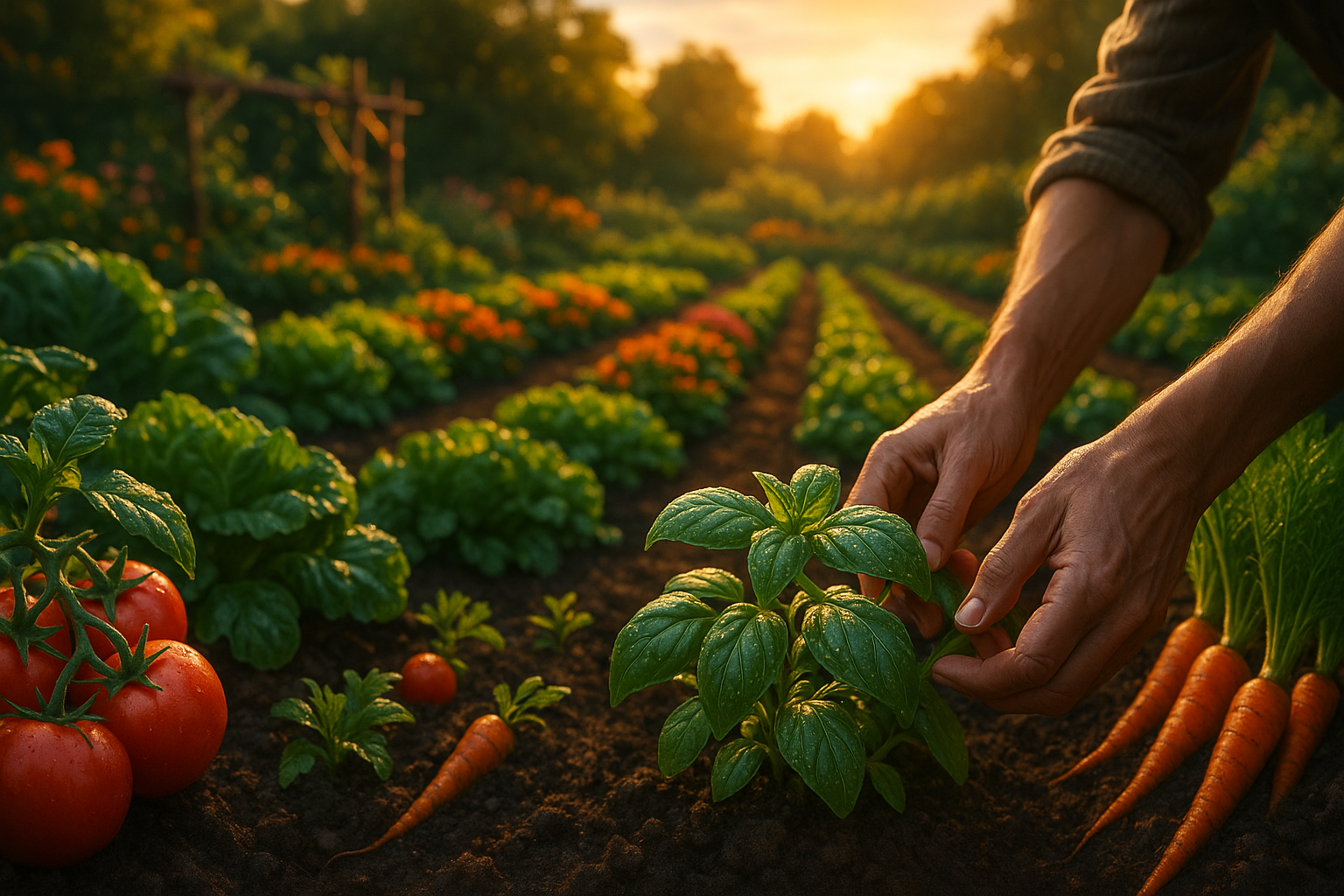 Фото красивых грядок для огорода