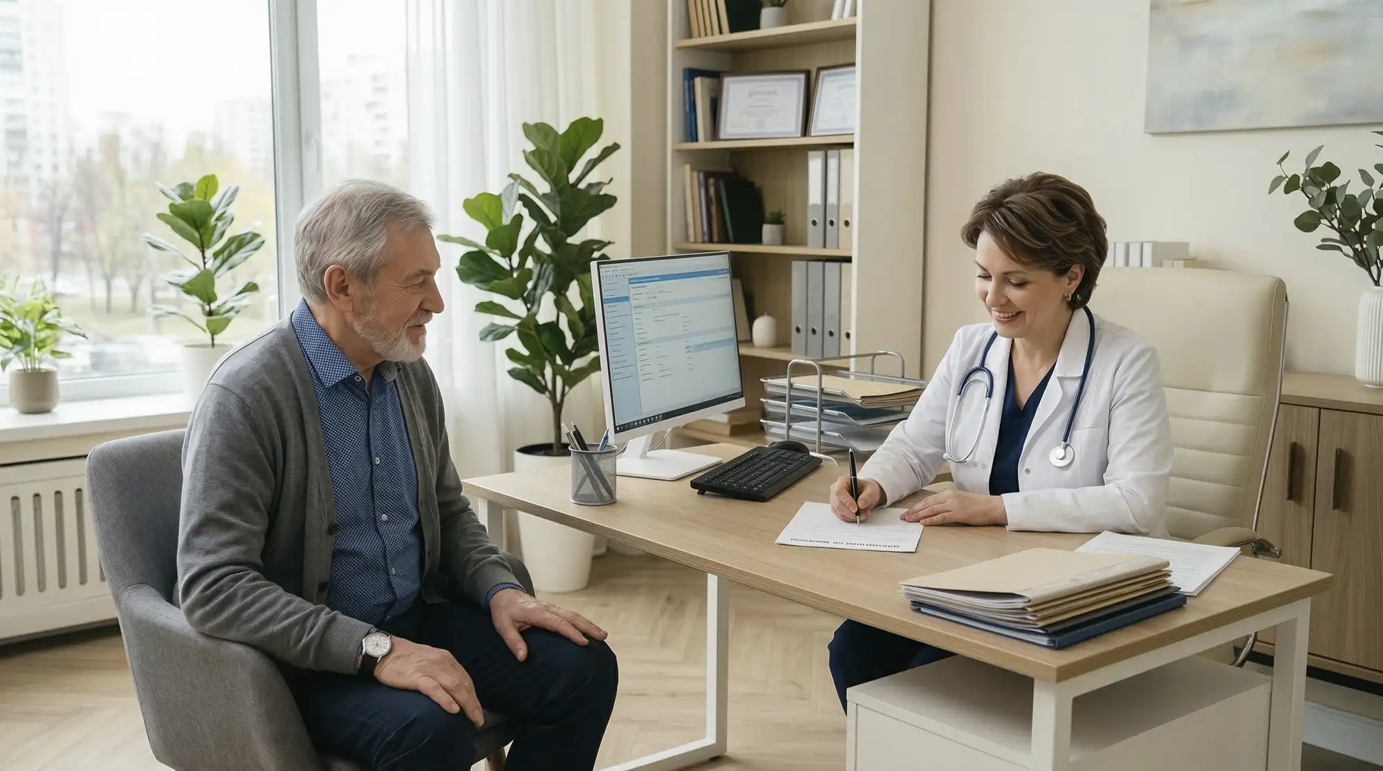 Приём у кардиолога