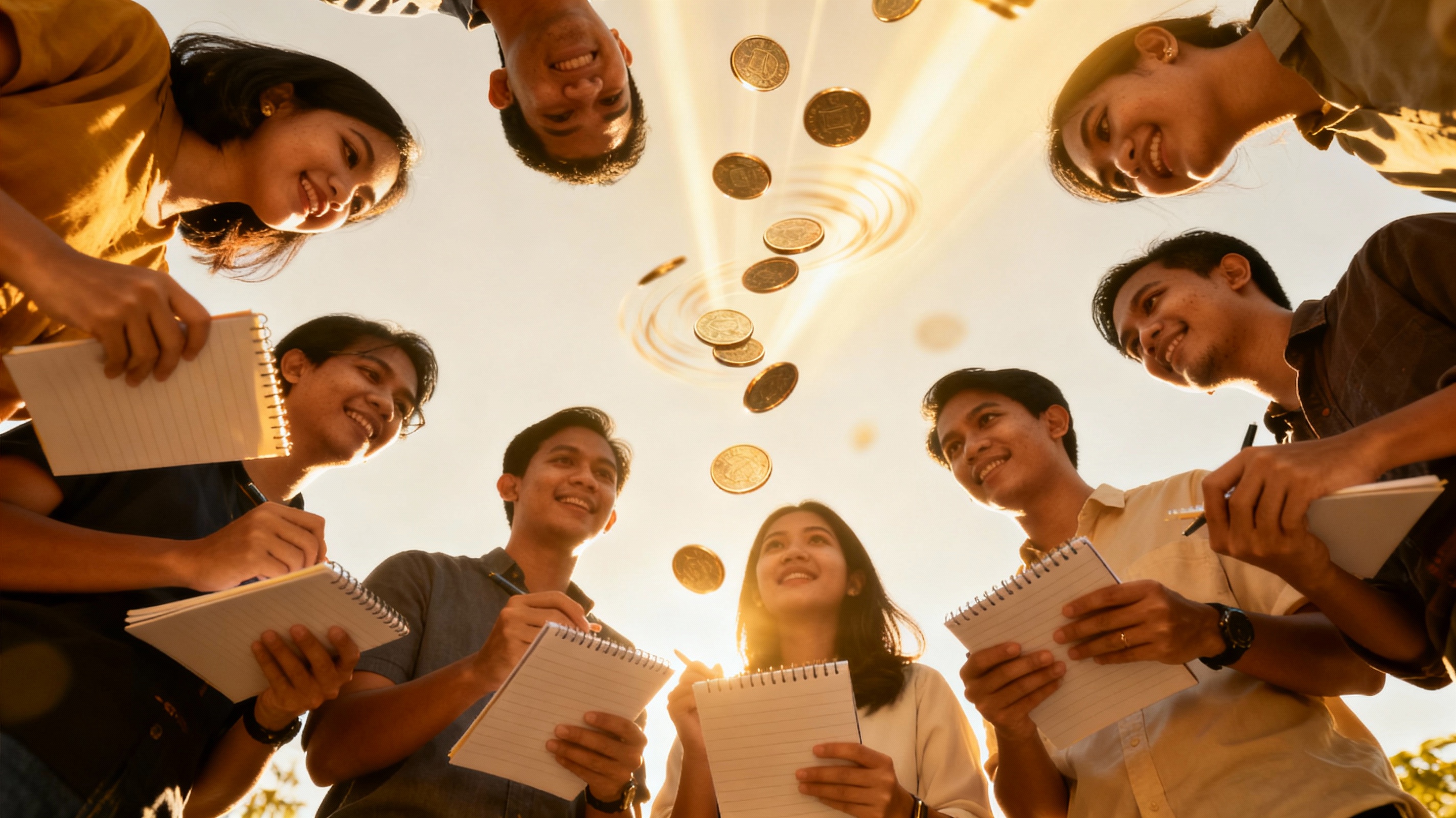 <img src="abundance-circle-philippines.jpg" alt="Manila entrepreneurs abundance group coins swirling light">