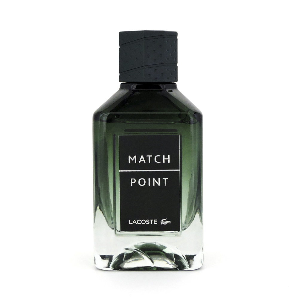 Lacoste Match Point — парфюмерная вода для мужчин с темно-зеленым акцентом горечавки.