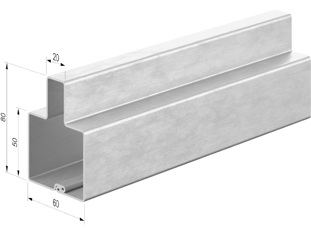 Т-профиль для ворот с размерами