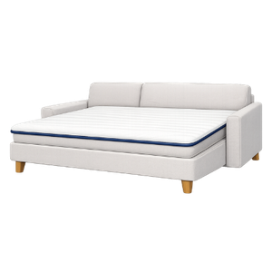 Разместите топпер на диване или матрасе