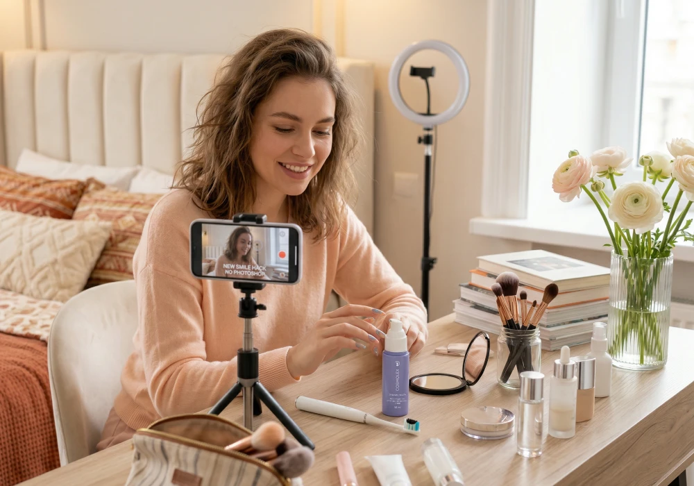 Лайфхак для белоснежной улыбки на фото